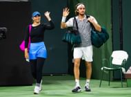Stefanos Tsitsipas and girlfriend Paula Badosa (Source: Getty)